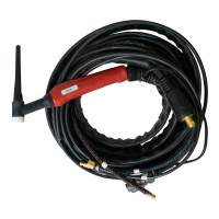 Горелка TIG 18 320A (100%), TIG 315, 8m (Trak-50MMQ+б/р вода) с упр. разъёмами 2-3-5-7pin